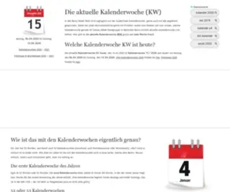 Aktuelle-Kalenderwoche.com(Die aktuelle Kalenderwoche (KW)) Screenshot