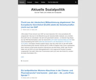 Aktuelle-Sozialpolitik.de(Aus den Tiefen und Untiefen der Sozialpolitik) Screenshot