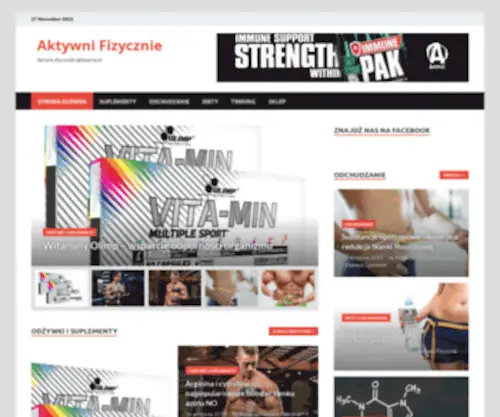 Aktywnifizycznie.pl(Portal o sporcie) Screenshot