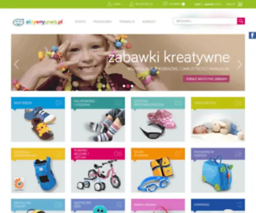 Aktywnyurwis.pl(W naszej ofercie najlepszej jakości akcesoria dla maluchów. Oferujemy produkty) Screenshot