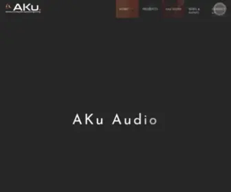 Aku-Audio.com(Singular loudspeakers for extraordinary listeners) Screenshot