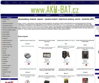 Aku-Bat.cz(Kvalitní baterie Sanyo a Panasonic) Screenshot