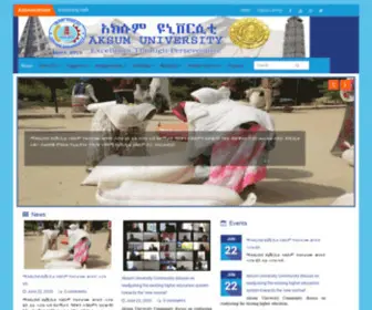 Aku.edu.et(Aksum University) Screenshot