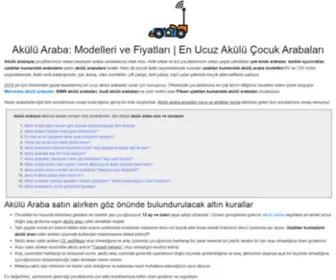 Akulu-Araba.com(Akülü Araba) Screenshot