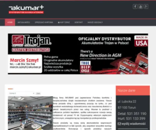 Akumulatory-Torun.pl(Akumulatory Toruń ul. Lubicka 22) Screenshot