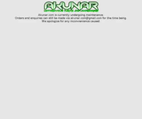 Akunar.com(AKUNAR MOTORCYCLE PARTS & ACCESSORIES THAILAND) Screenshot