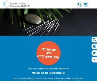 Akupunktur.de(Die Deutsche Akademie für Akupunktur) Screenshot