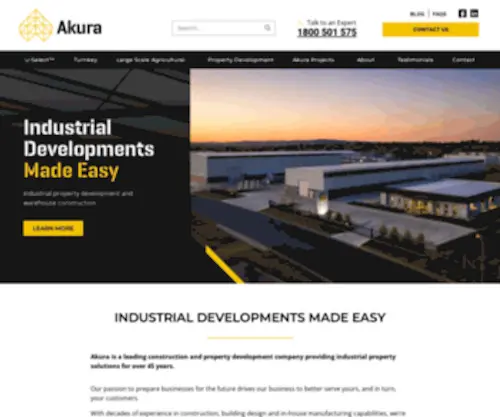 Akura.com.au(Top-Shelf Industrial Space) Screenshot