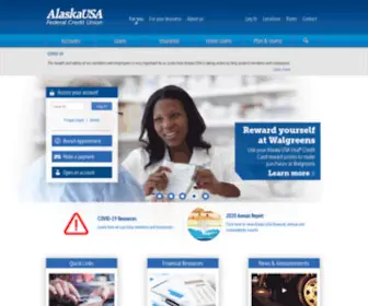 Akusafcu.com(Alaska USA Federal Credit Union) Screenshot