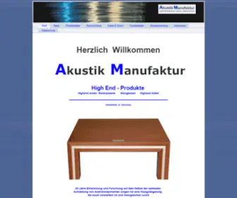 Akustik-Manufaktur.de(Akustik Manufaktur) Screenshot