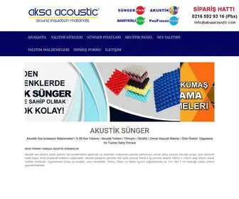 Akustiksunger.com.tr(Akustik Sünger) Screenshot