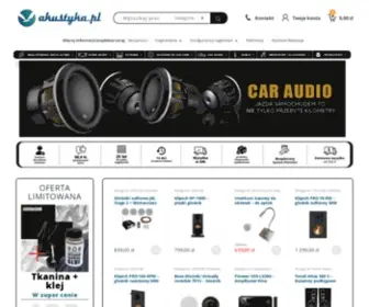 Akustyka.com.pl(Sklep i hurtownia z głośnikami) Screenshot