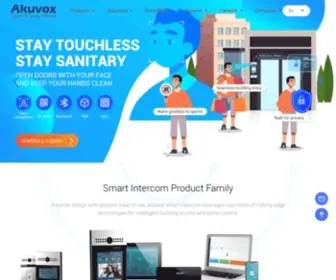 Akuvox.com(The Leader in Smart Intercom) Screenshot