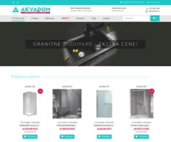 Akvadom.rs(Akvadom salon kupatila Novi Sad) Screenshot