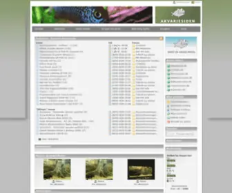 Akvariesiden.dk(Velkommen til) Screenshot