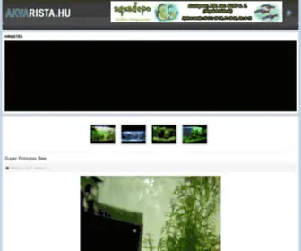 Akvarista.hu(Főoldal) Screenshot