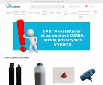 Akvasistema.lt(Vandens filtrai) Screenshot