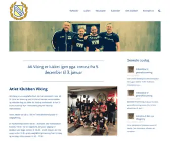 Akviking.dk(Atlet Klubben Viking) Screenshot