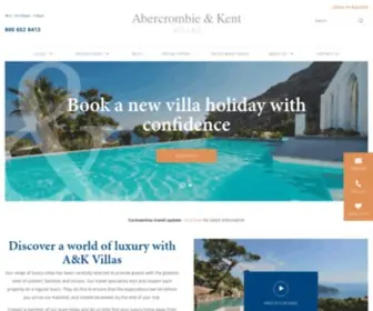 Akvillas.com(Find The Best Luxury Villas in Europe) Screenshot