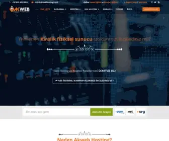 Akwebhostingi.com(Türkiye'nin en hızlı ve uygun hosting firması) Screenshot