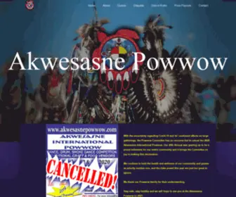 Akwesasnepowwow.com(Akwesasne Powwow) Screenshot