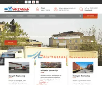 Akzamantrans.com(Lojistik hizmetleri) Screenshot