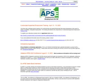 AL-Apse.org(Supported employment) Screenshot