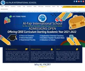 AL-Fajrinternational.com(Al-fajr International School) Screenshot