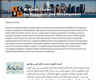 AL-Kindipublisher.com(Al-Kindi Center for Research and Development (KCRD)) Screenshot