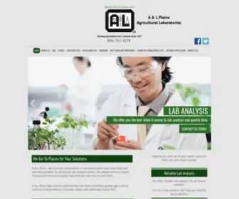 AL-Labs-Plains.com(A & L Plains Analytical Laboratories) Screenshot