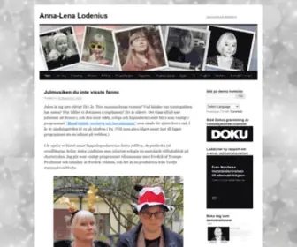 AL-Lodenius.com(Anna-Lena Lodenius | journalist och författare) Screenshot