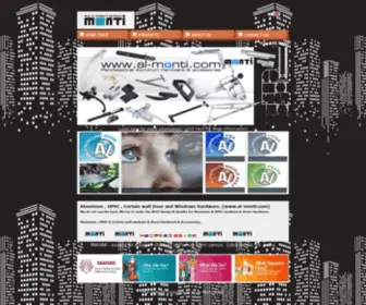 AL-Monti.com(Al-Monti /Aluminum/UPVC/Door/windows/Hardware/accessories/handle/hinge/roller/lock/corner/friction/UPVC/home/house/office) Screenshot