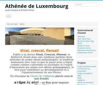 AL.lu(Site internet de l'Athénée de Luxembourg) Screenshot