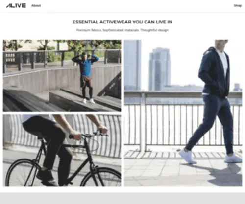 AL1Vemagnetics.com(Essential Livable Activewear) Screenshot