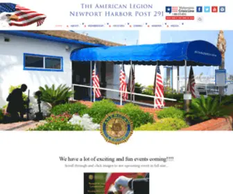 AL291.org(Newport Harbor Post 291 of the American Legion) Screenshot