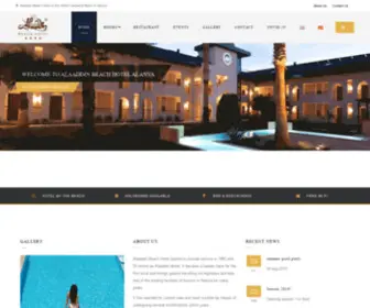 Alaaddinbeach.com(Alaaddin Beach Hotel) Screenshot