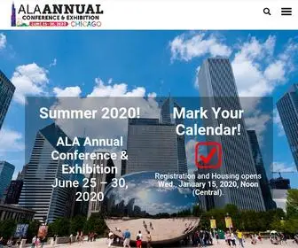 Alaannual.org(ALA Annual 2020) Screenshot