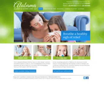 Alabamaallergyasthma.com(Alabama Allergy & Asthma Care Madison) Screenshot