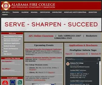 Alabamafirecollege.org(Alabama Fire College) Screenshot