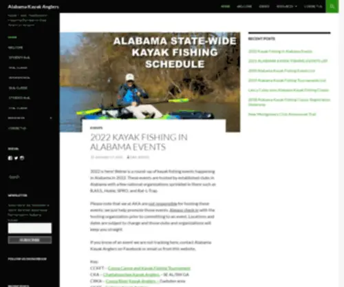 Alabamakayakanglers.com(Alabama Kayak Anglers) Screenshot