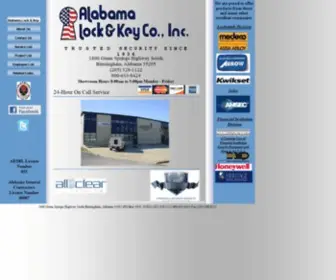 Alabamalock.com(Alabama Lock & Key Main) Screenshot