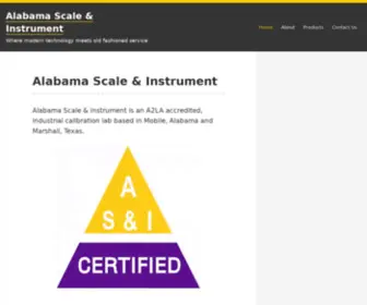 Alabamascale.com(Alabama Scale & Instrument) Screenshot