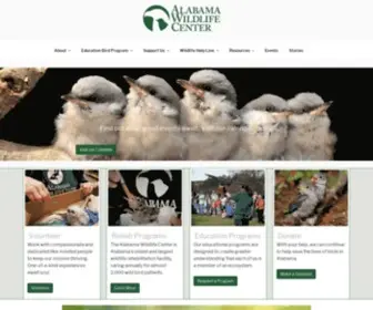 Alabamawildlifecenter.org(A Champion for Alabama's Native Birds Since 1977) Screenshot