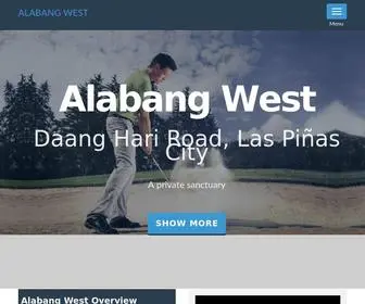 Alabangwestlots.com(Alabang West developed by Megaworld) Screenshot