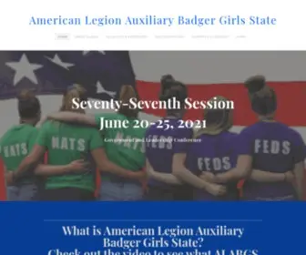 Alabgs.org(American Legion Auxiliary Badger Girls State) Screenshot