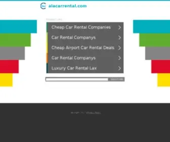 Alacarrental.com(Ala Car Rental) Screenshot