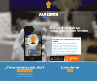 Alacartaapp.com(A la carta) Screenshot