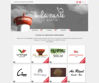 Alacarte-Stbarth.com(à la carte) Screenshot