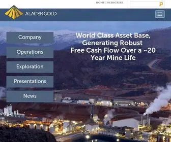 Alacergold.com(Alacer Gold Corp) Screenshot