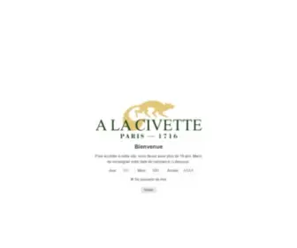 Alacivette.com(A la civette) Screenshot